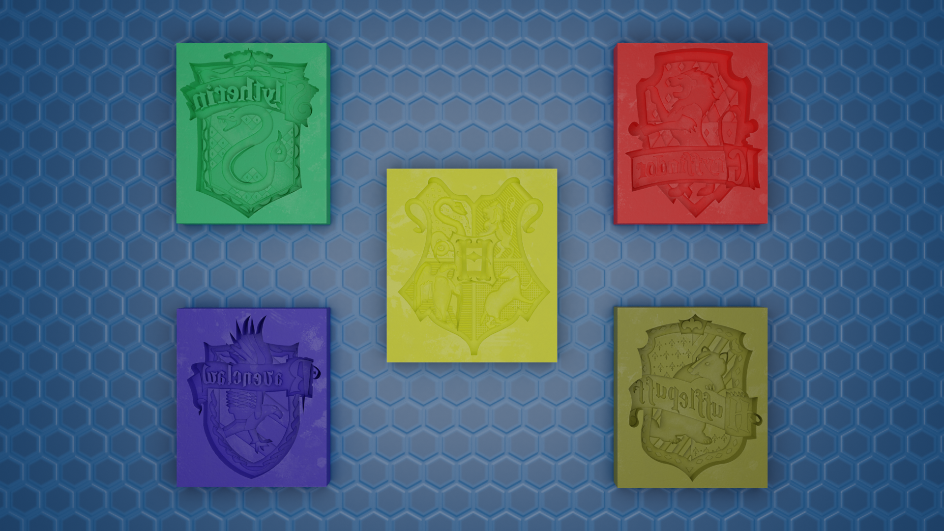 Moldes casas Hogwarts