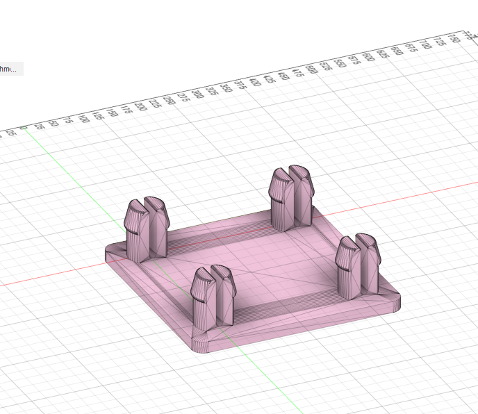 2 Peg Snapfit Pegboard Template by James Roche Download free STL