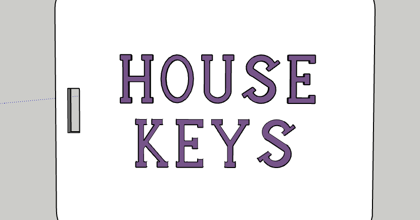 House keys by Yadira Vela | Download free STL model | Printables.com