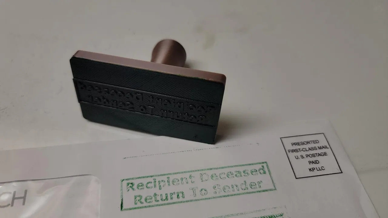 Recipient Deceased Return to Sender Stamp by Beehphy Download