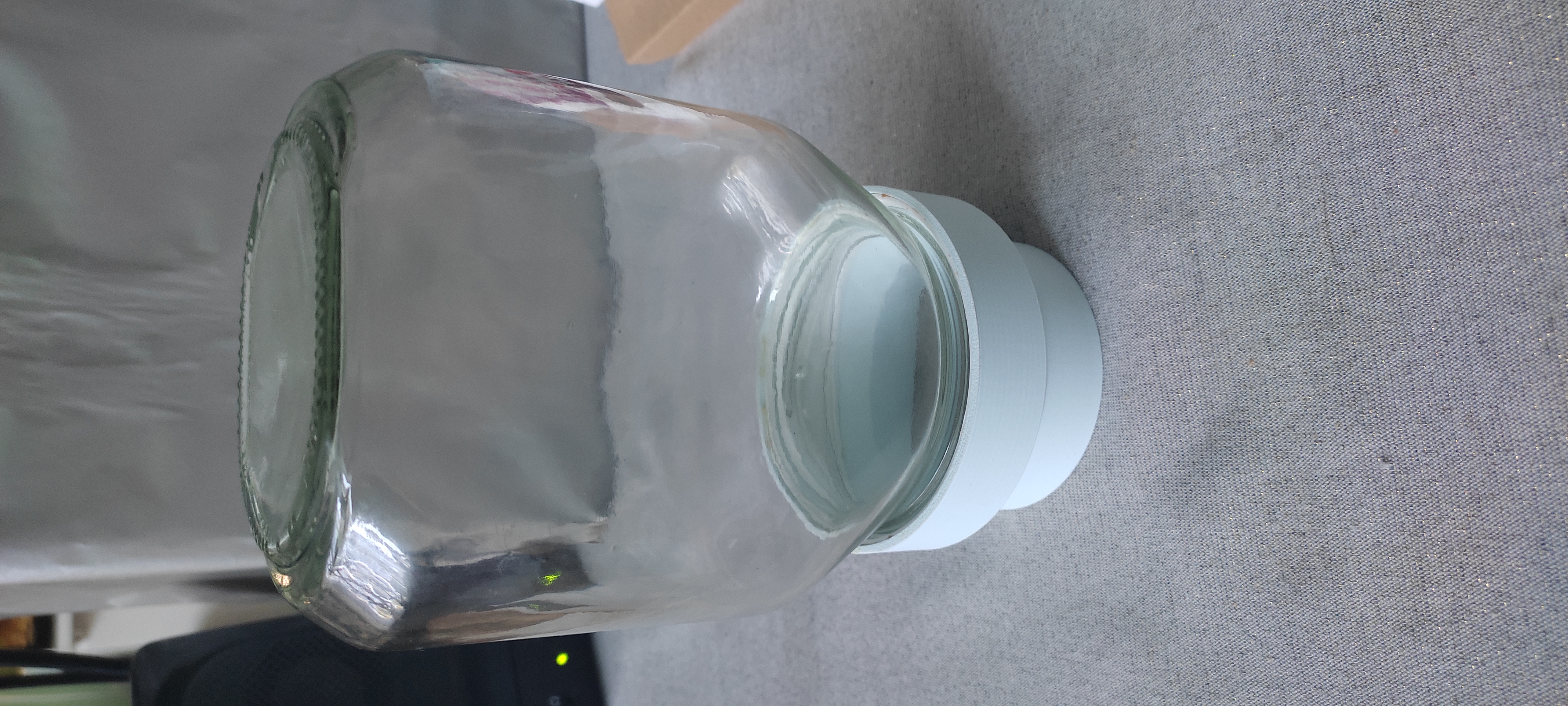 Nutella jar adapter for Simple Mason Jar Candy Machine