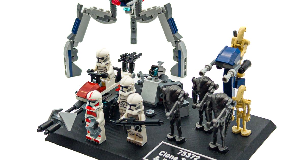 Display Stand for Lego Star Wars Battle Packs Small Sets last