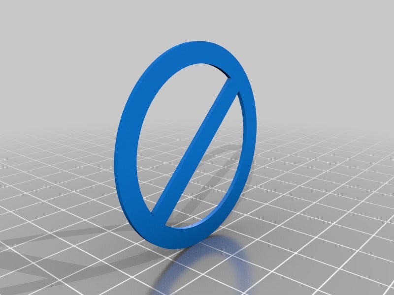Miniatura 3 do modelo 3D Do not touch sign