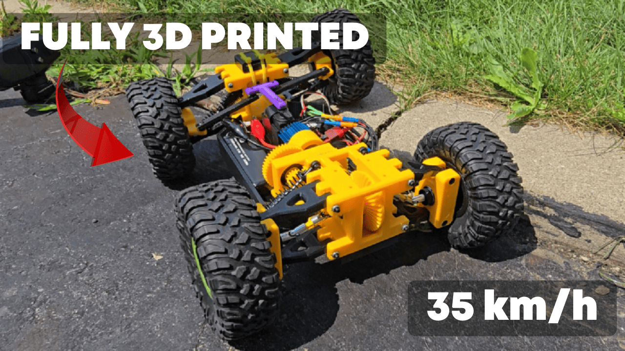 3d Printed RC Car (35kmh+)