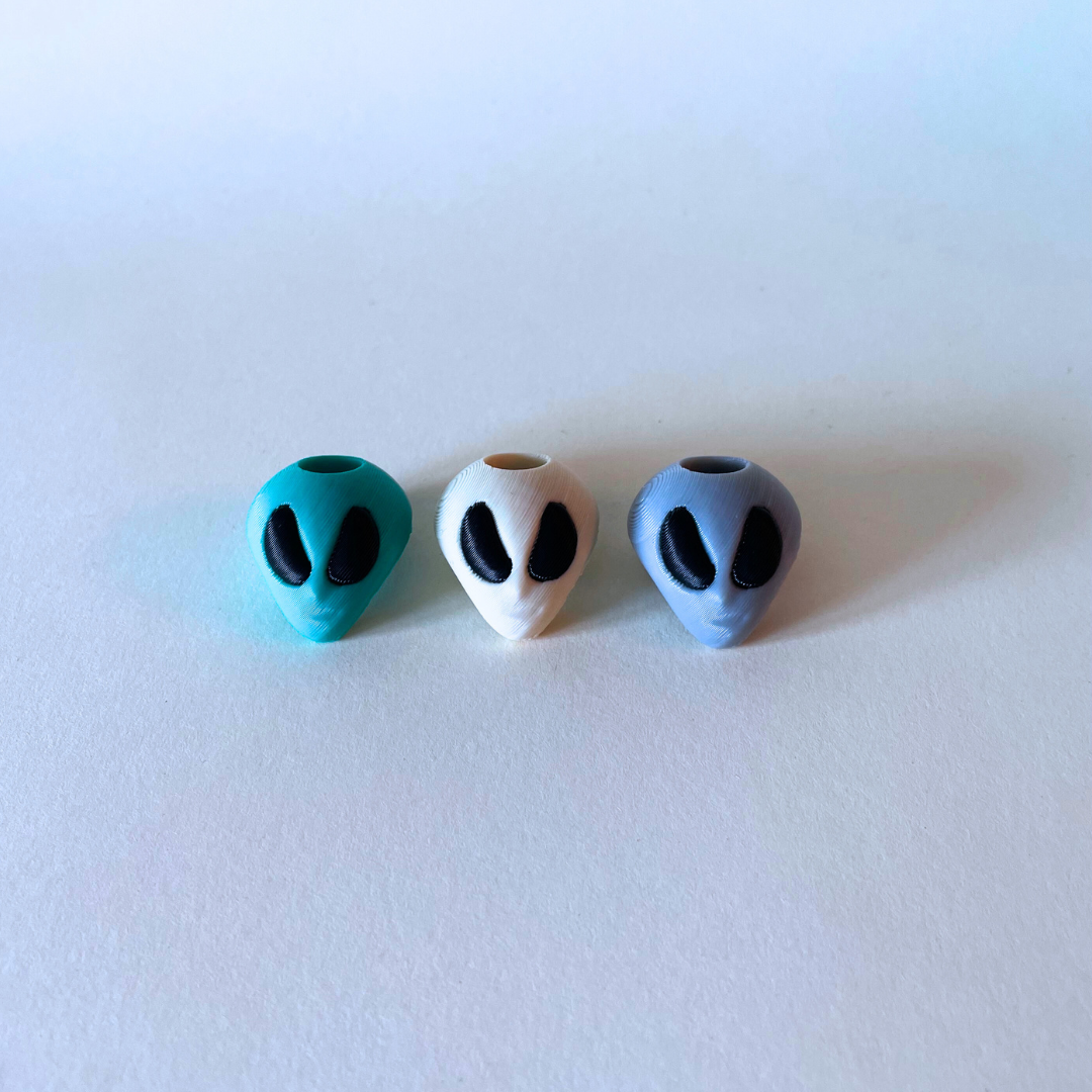 Alien Head Hoodie Beads