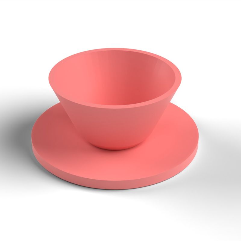 Pin Cushion Cup - Teacup Base with Saucer and Magnet Hole, No Supports ...