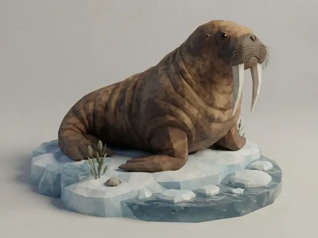 Low Poly Walrus