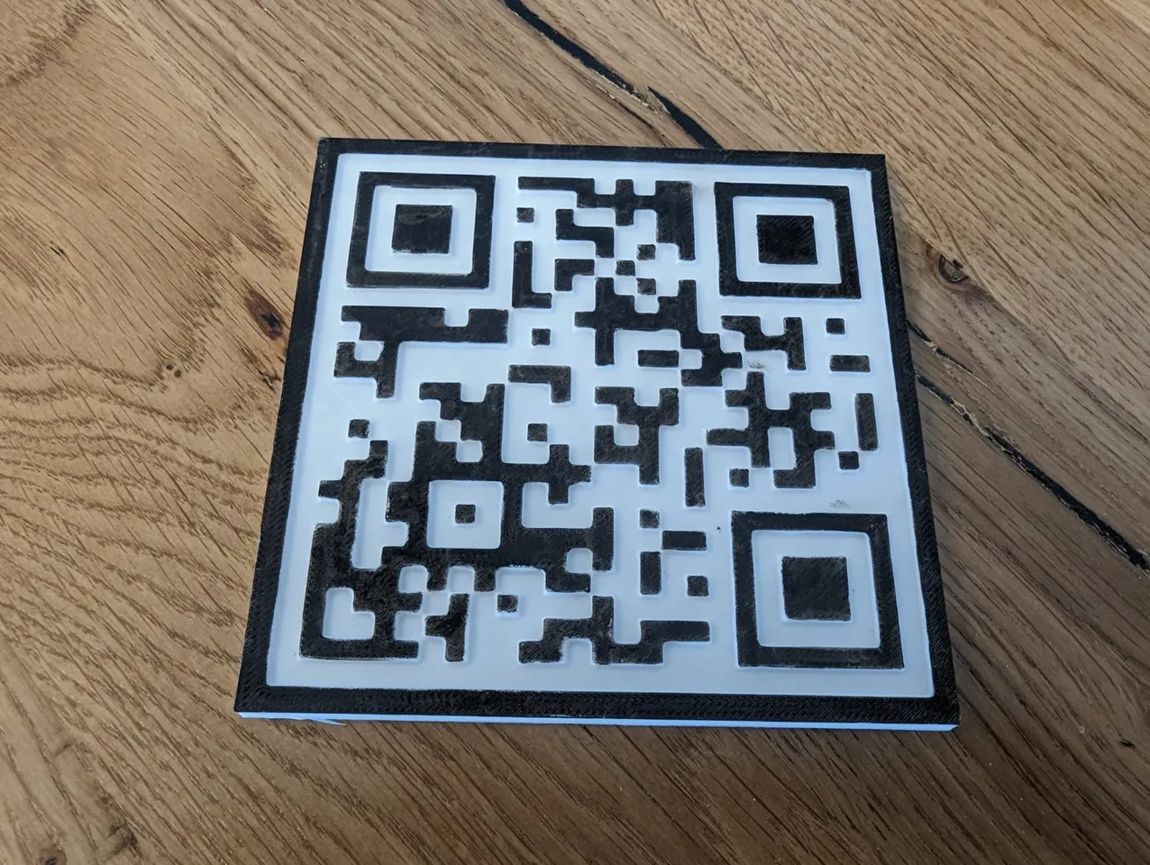 Rickroll QR Code by zzaqd, Download free STL model