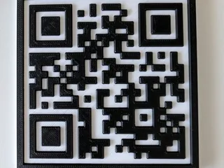 rickroll free wifi QR code by Theo, Download free STL model