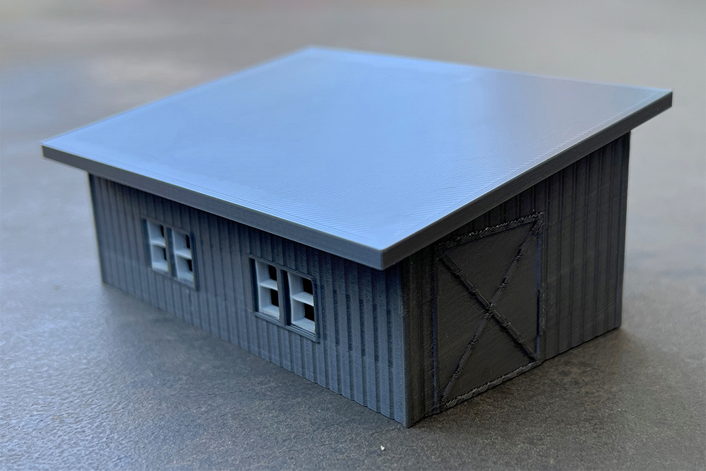 HO Scale Model Railroad Wooden Agricultural Barn