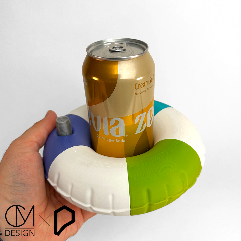 Pool Float Coaster Inflatable Donut Ring Koozie For Bottles Cans By pool-float-coaster-inflatable-donut-ring-koozie-for-bottles-cans-by