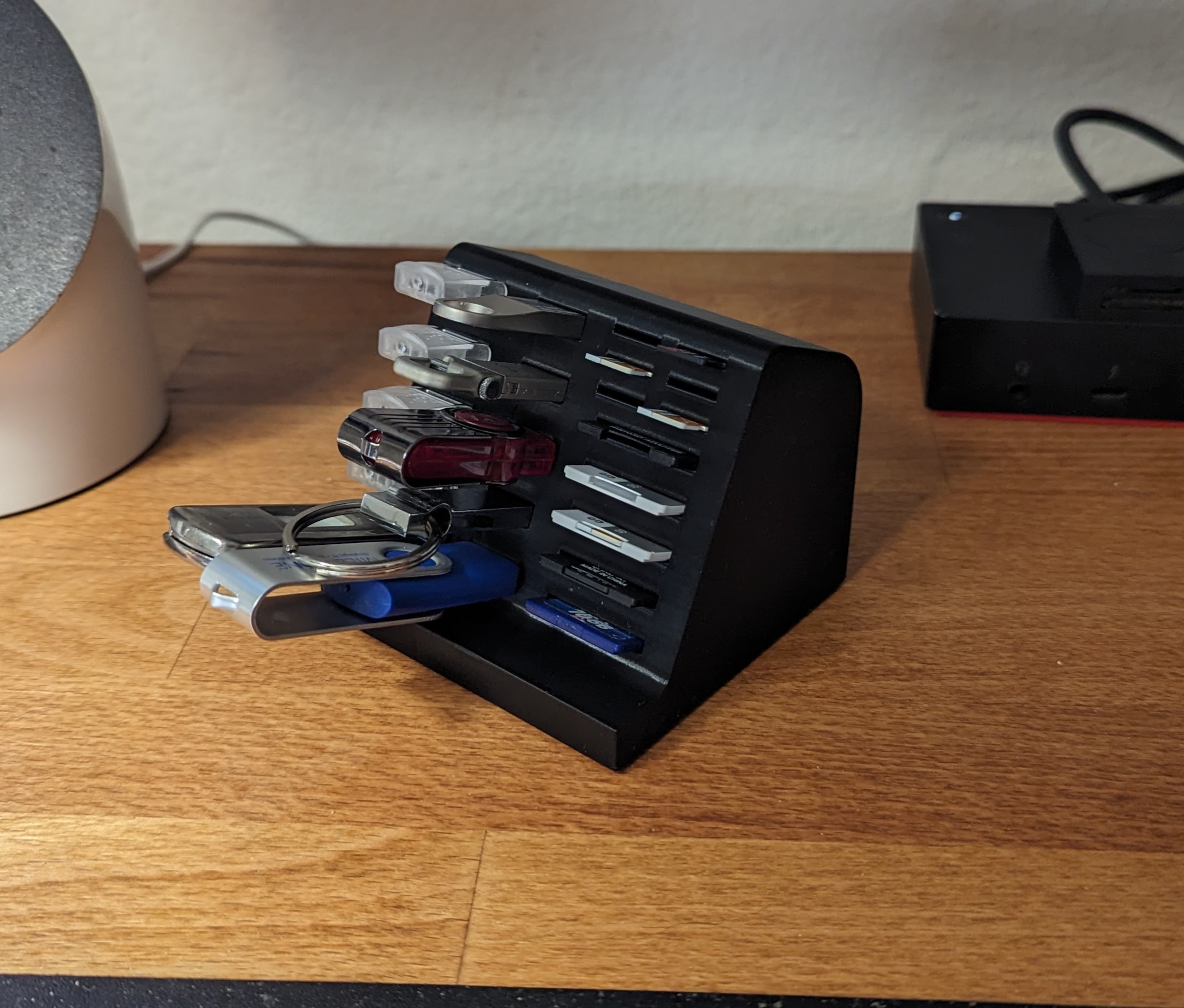 Usb And Micro Sd Card Desk Stand By Eguidry Download Free Stl Model