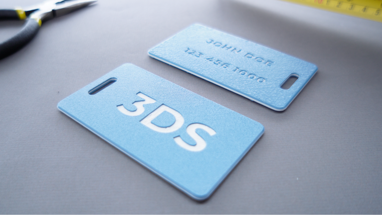 Customizable Luggage Tag (FUSION 360 FILES INCLUDED)