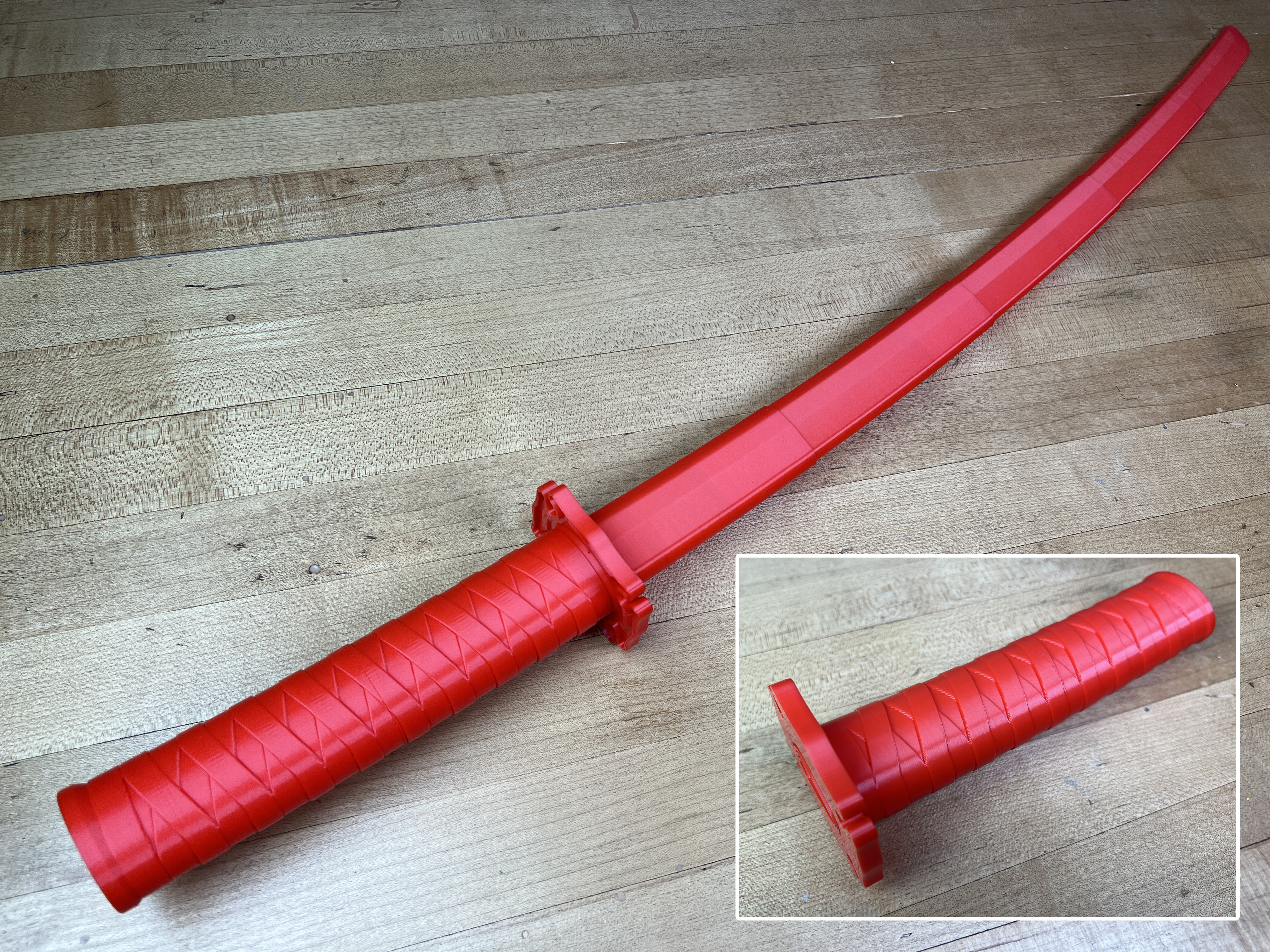 Collapsing Katana (Print in Place) by 3D Printing World, Download free STL  model