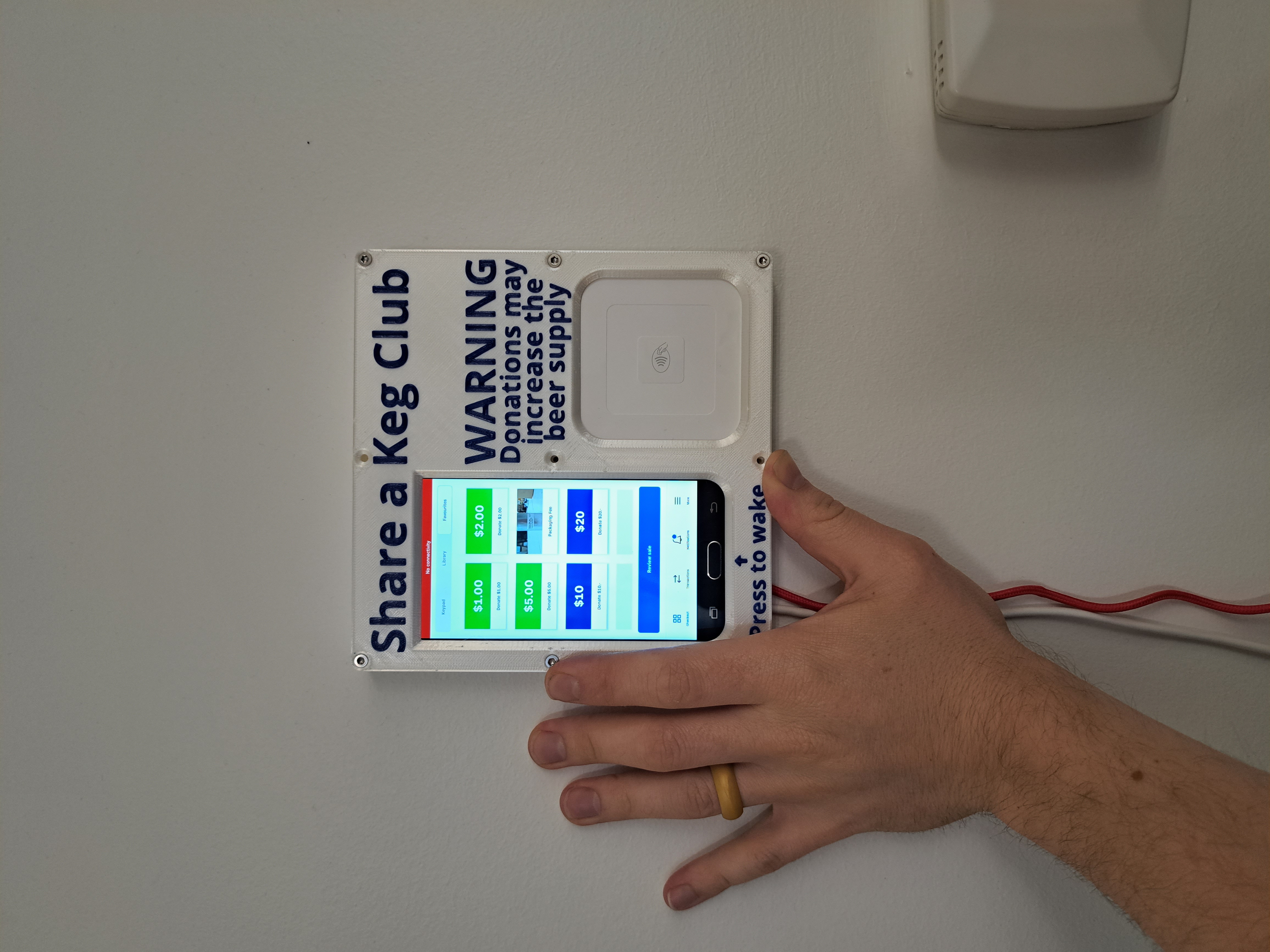 Square Payment terminal based on Samsung Galaxy J3 Prime