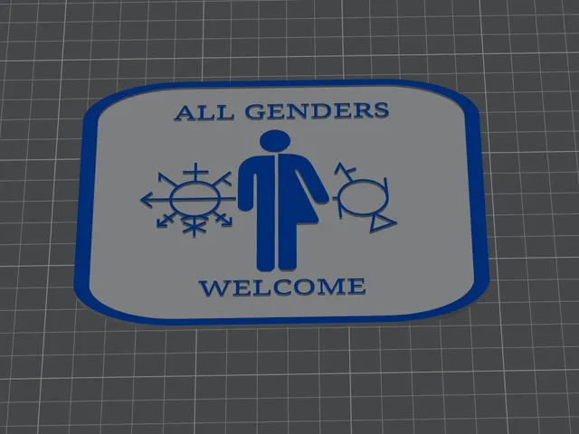 Restroom Sign All Genders