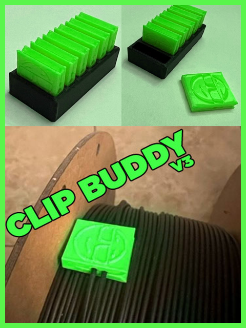 Clip Buddy - Filament Spool Clips and Orginizer