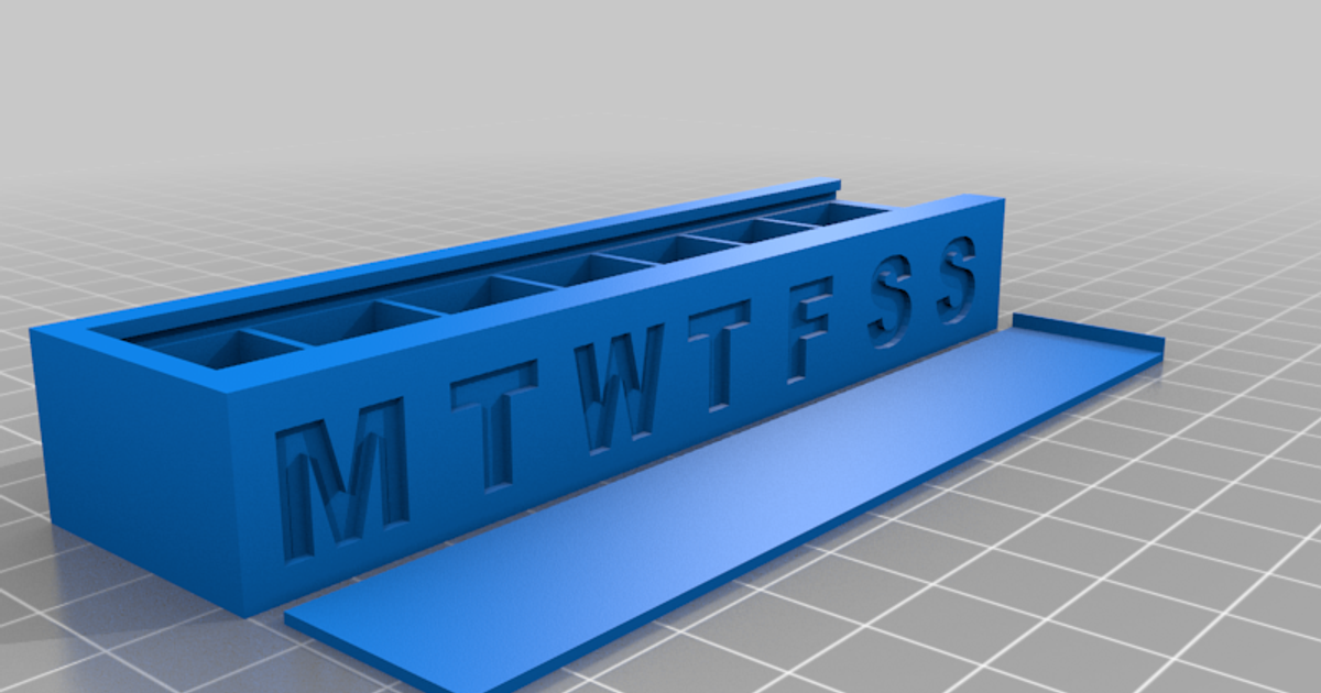 Pill Box 1x a day by Metal Injection Download free STL model