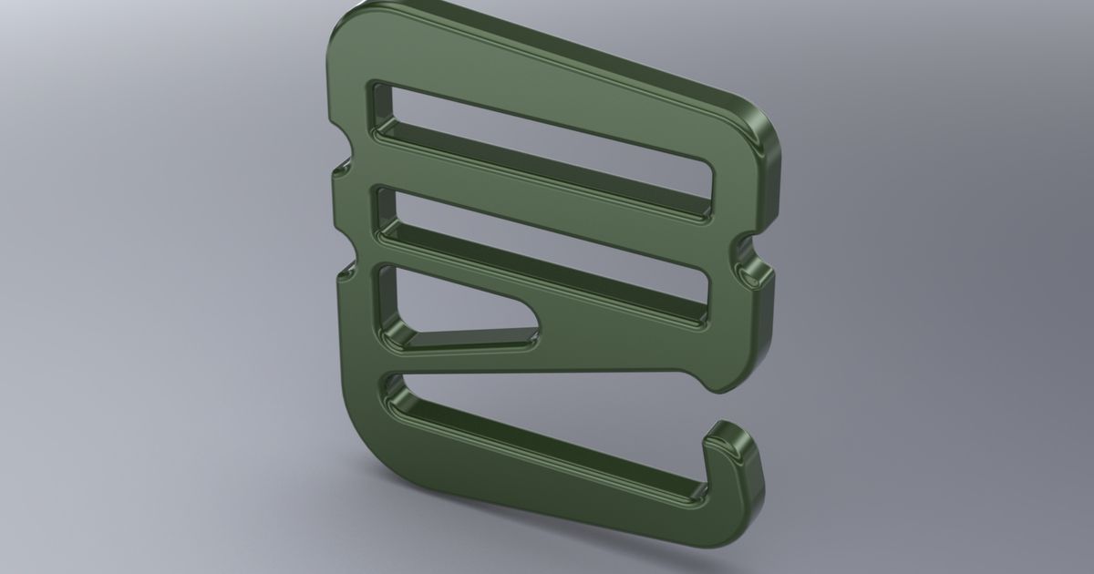 Velcro strap buckle by slavik kopanov Download free STL model