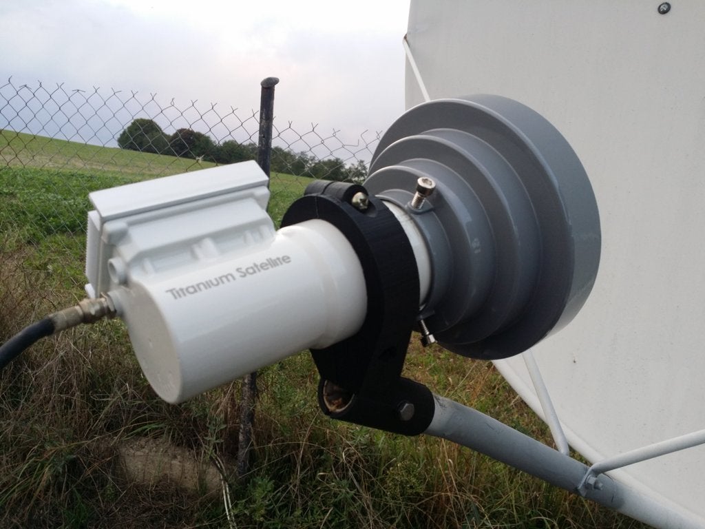 65mm (C-band) LNB holder for Mabo 180cm offset dishes