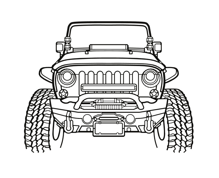 Jeep Front End Wall Plaque by DickF | Download free STL model ...