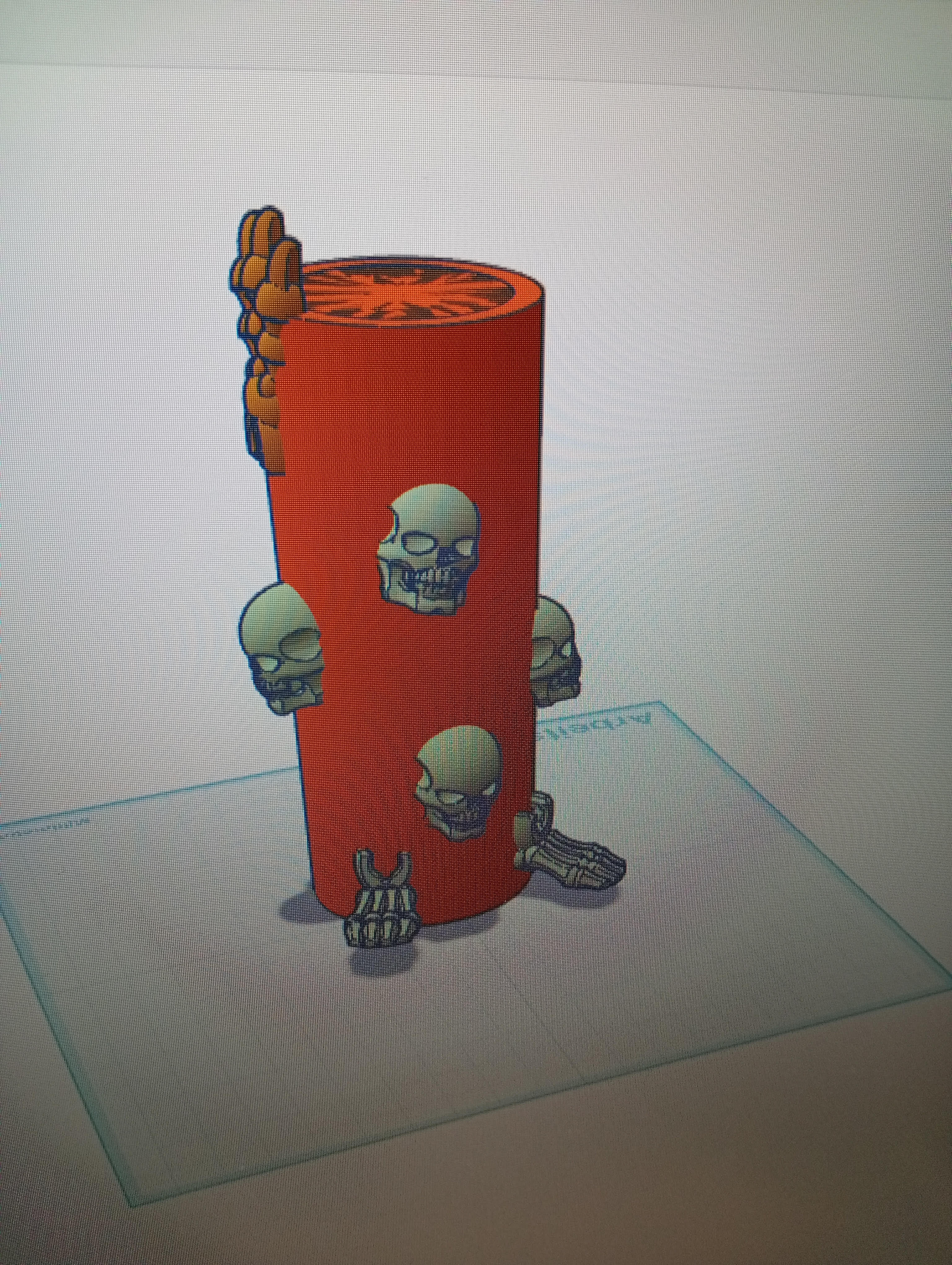 totenkopfbecherhalter 3D model