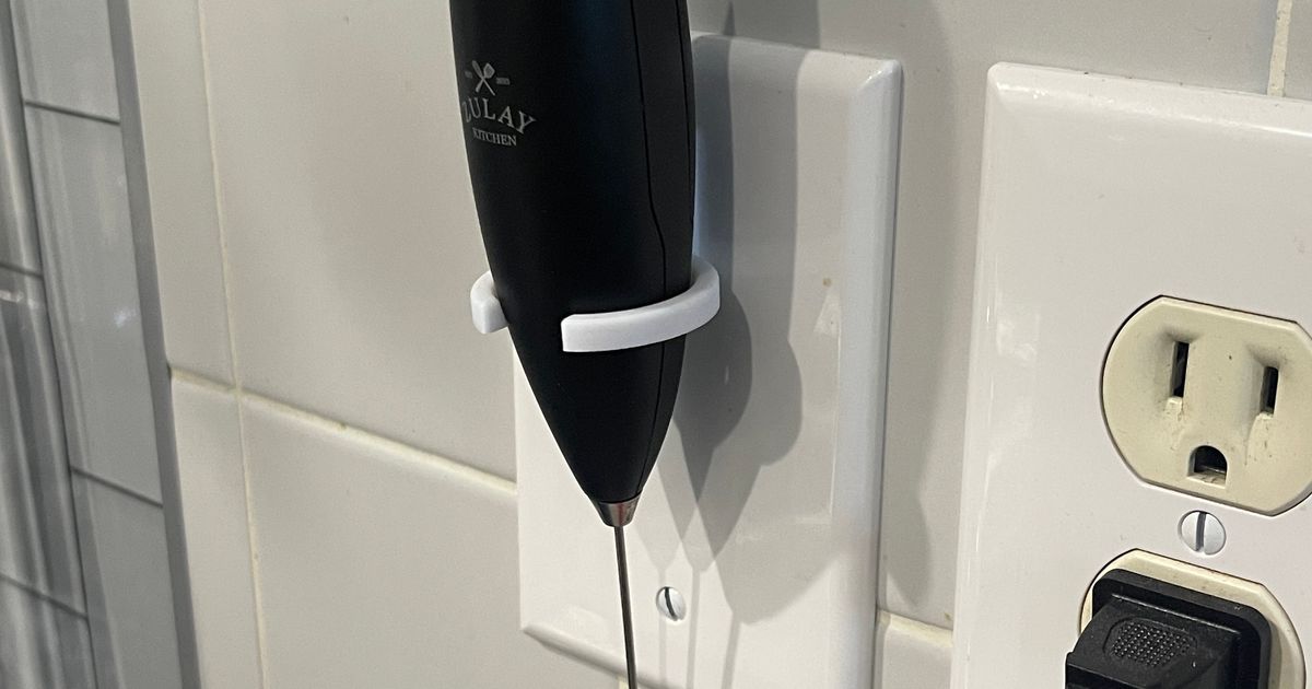 Electric Frother mixer wall mount by 3DeezNutz | Download free STL ...