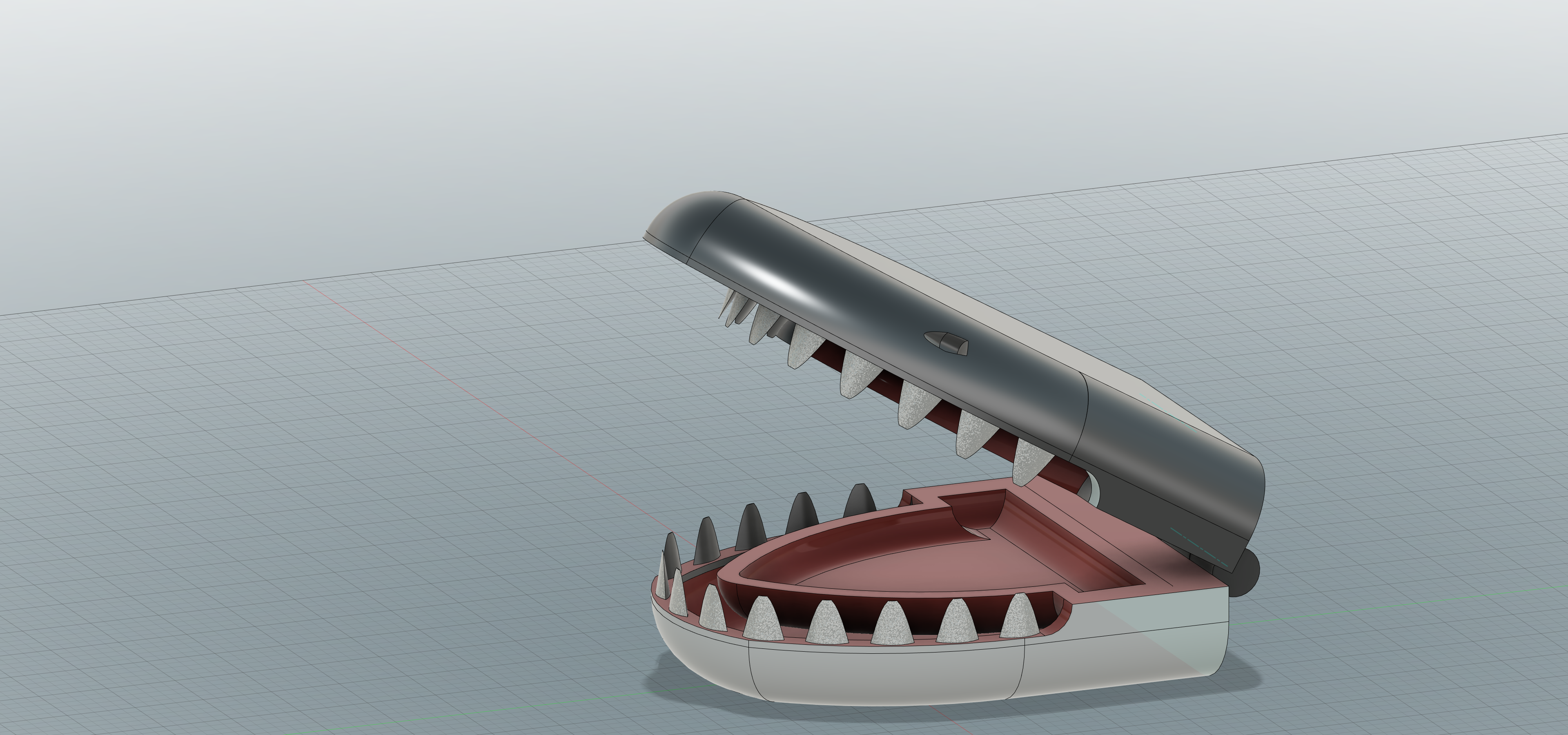 Shark bite sand mold