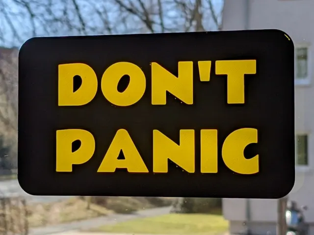 Don't Panic Plate