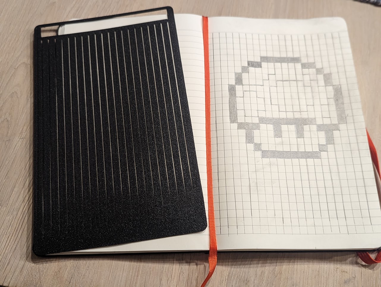 Graph/grid Paper Stencil for Moleskine Notebooks by Anders Download