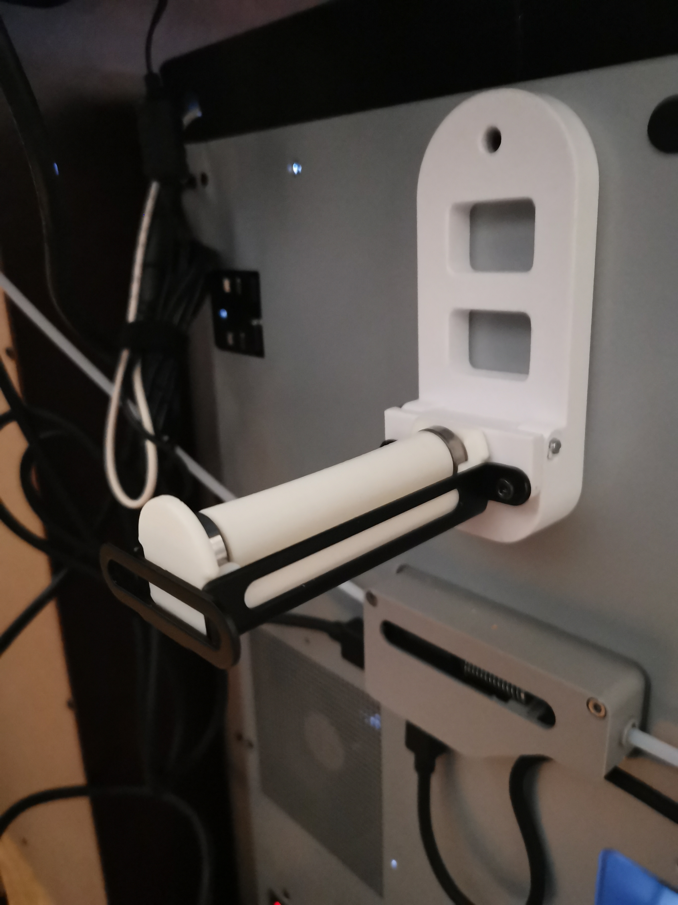 Bambu Lab X1C P1P Foldable offset back spool mount by MT Download