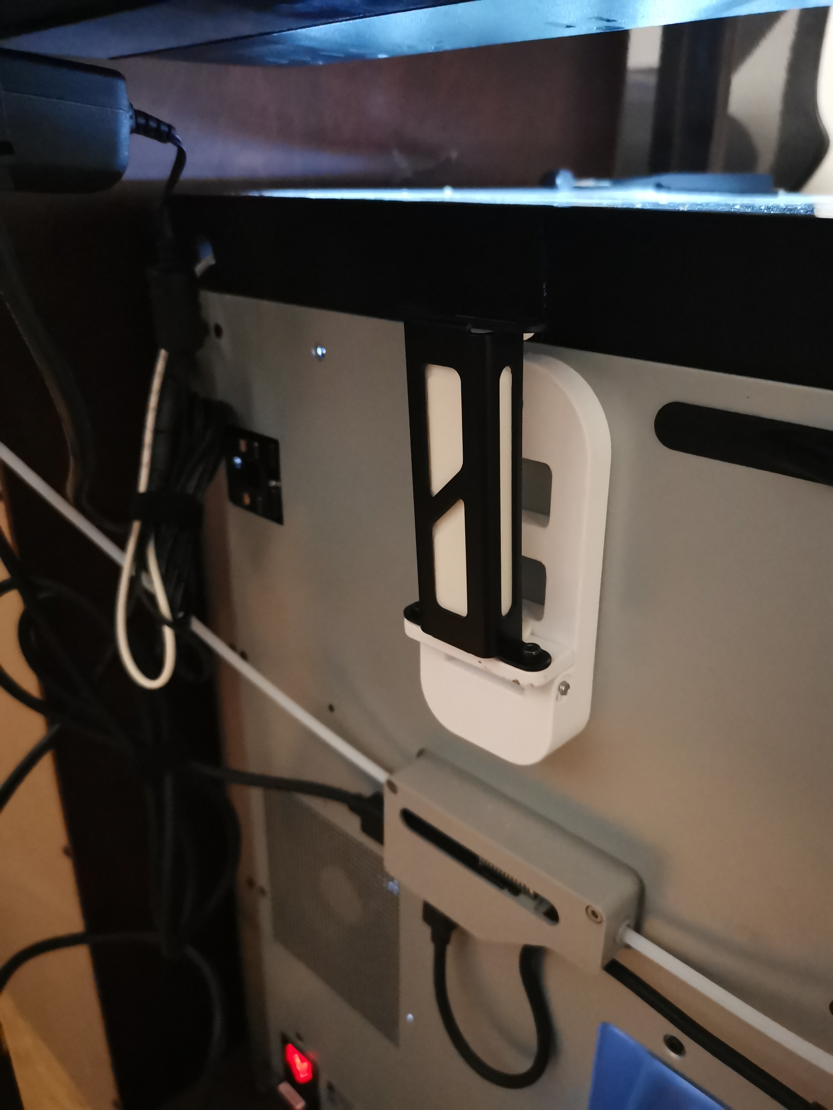 Bambu Lab X1C P1P Foldable offset back spool mount by MT Download