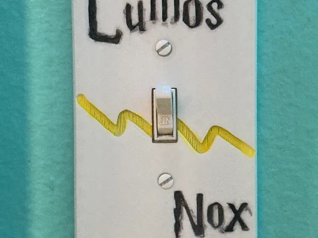 Harry Potter Lumos/Nox Light Switch Cover