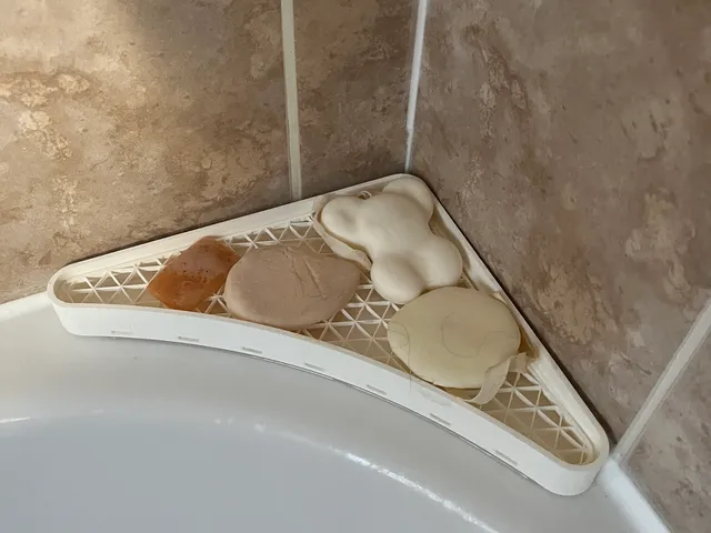 Bath Corner Soap Dish with Drainage