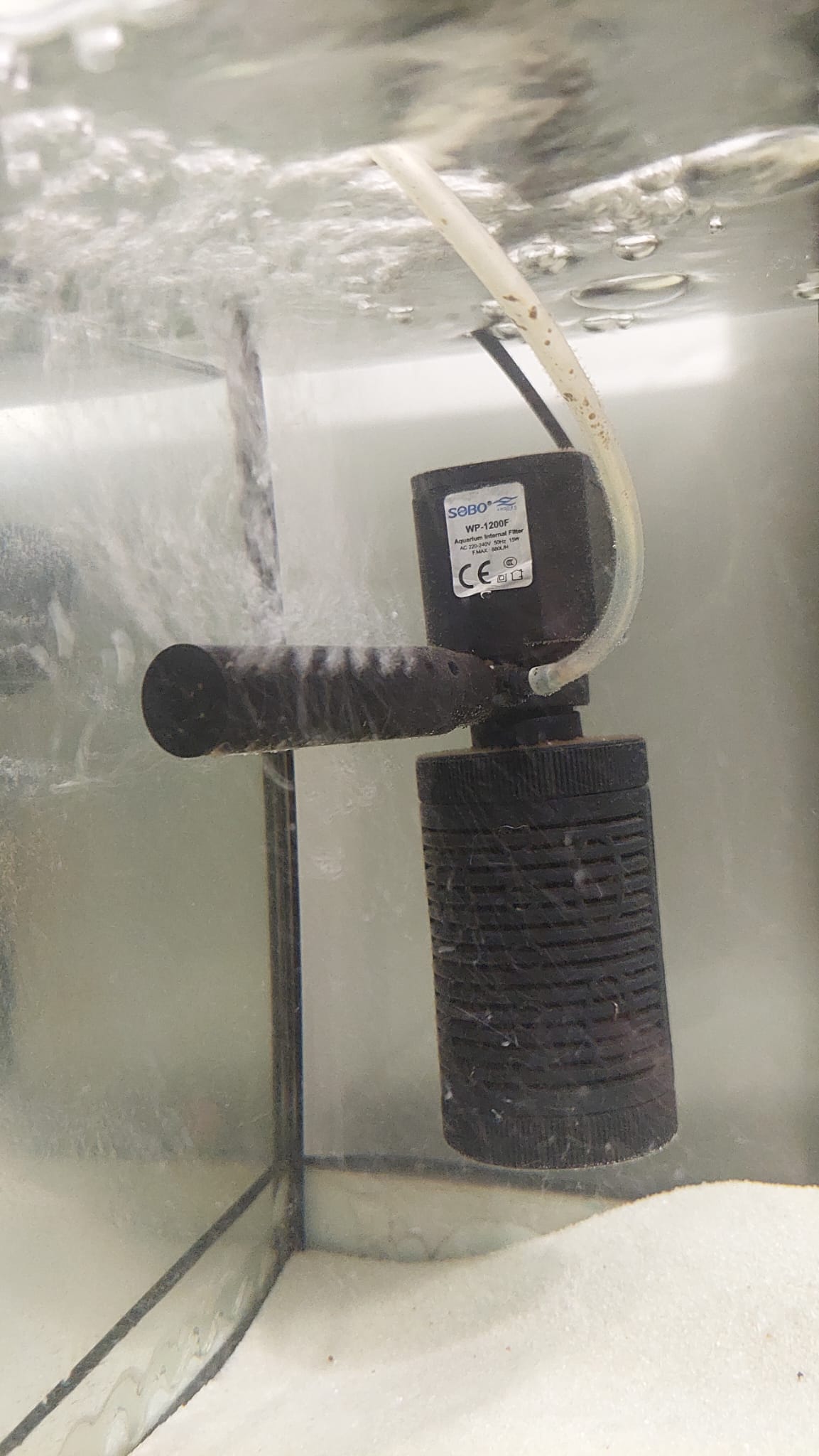 Aquarium pump outlet nozzle/diffuser (For 1.65cm output) by Karma