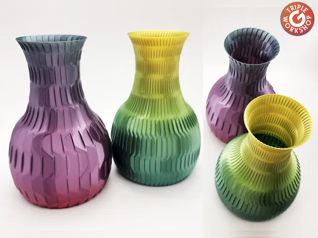 Faceted Olpe Vases 2 versions