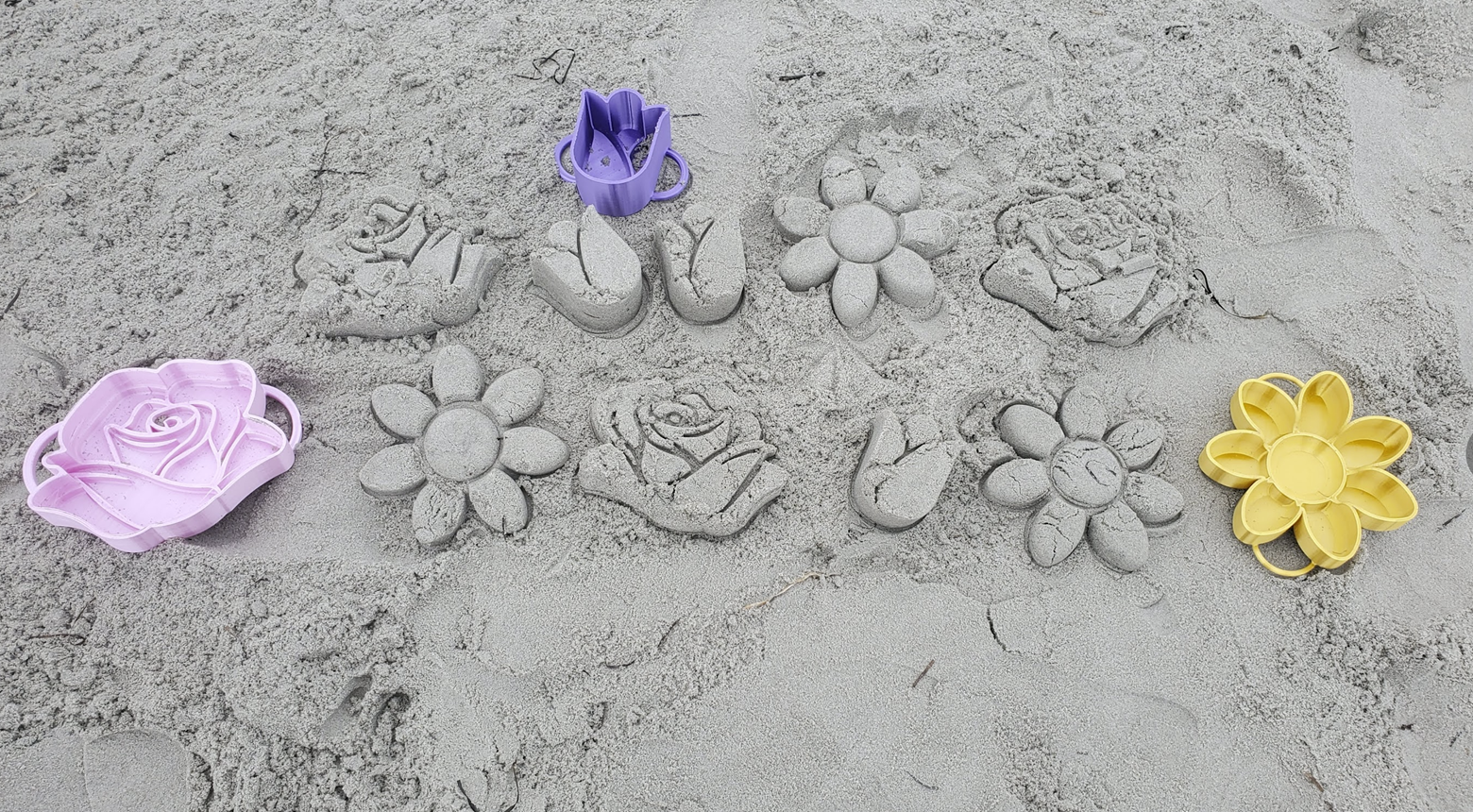 Flower Sand Molds