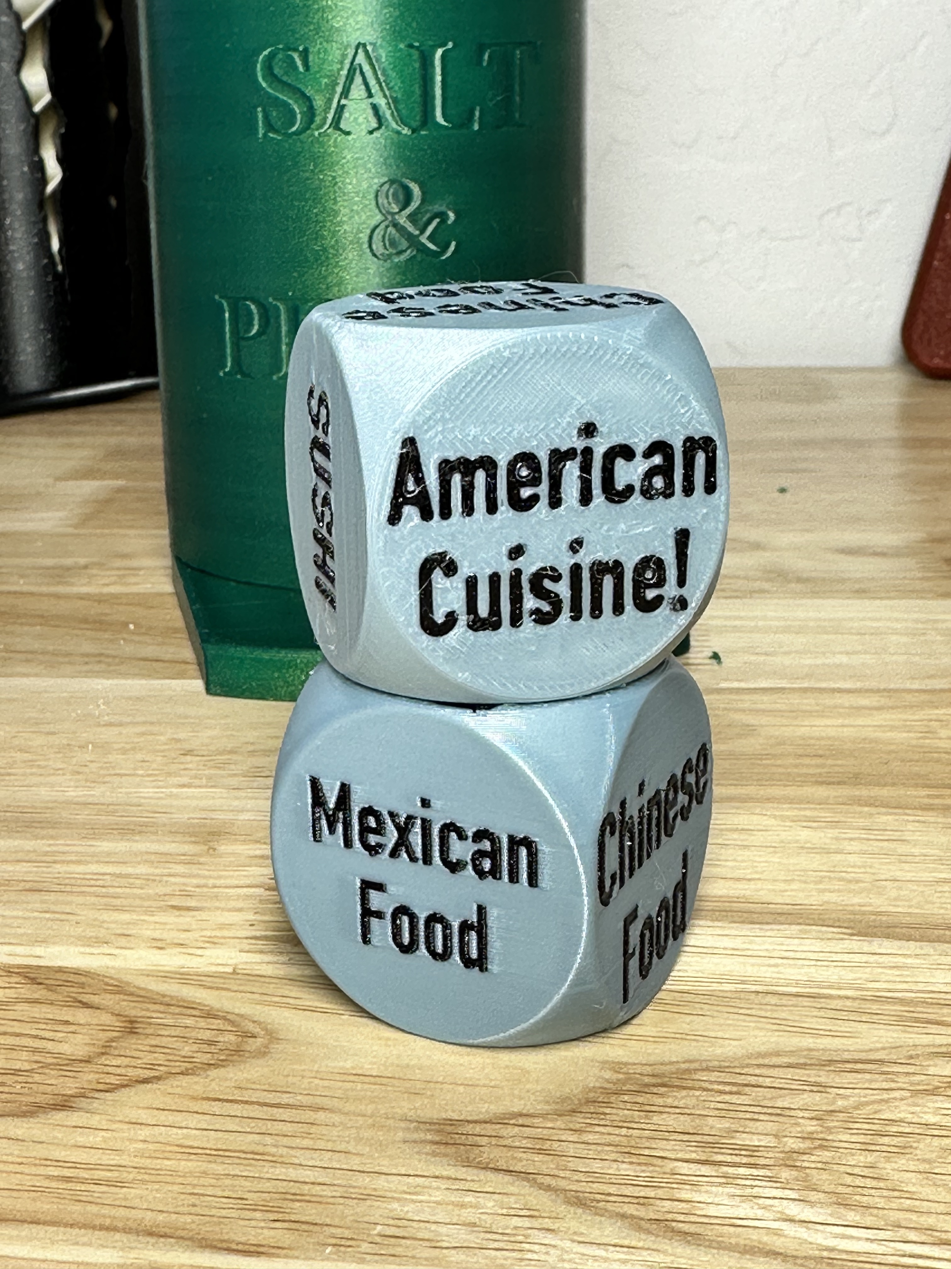 What's for dinner dice?