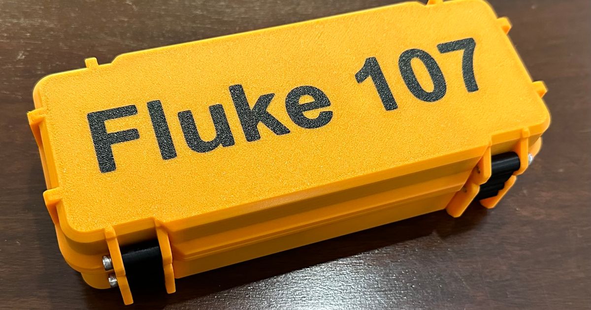 Fluke 107 Rugged Case By FrostyTheClownMan Download Free STL Model Printables Com