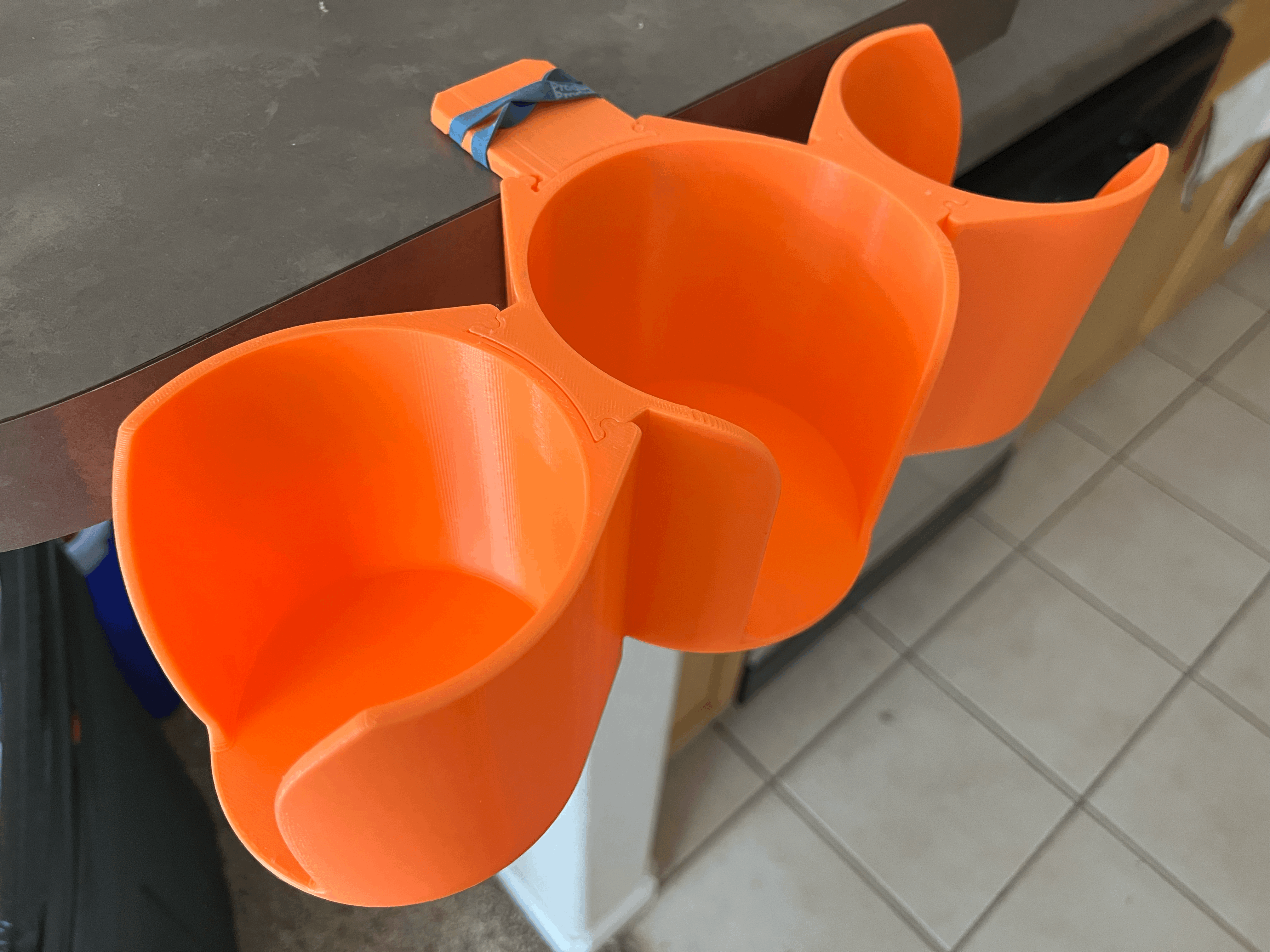The Triple Cup Holder & Headset Hook