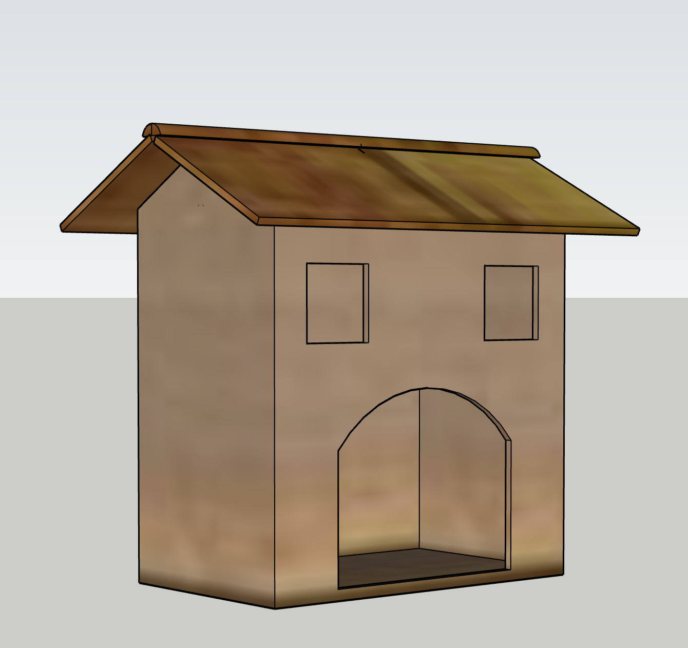 modelli per costruire casette presepe