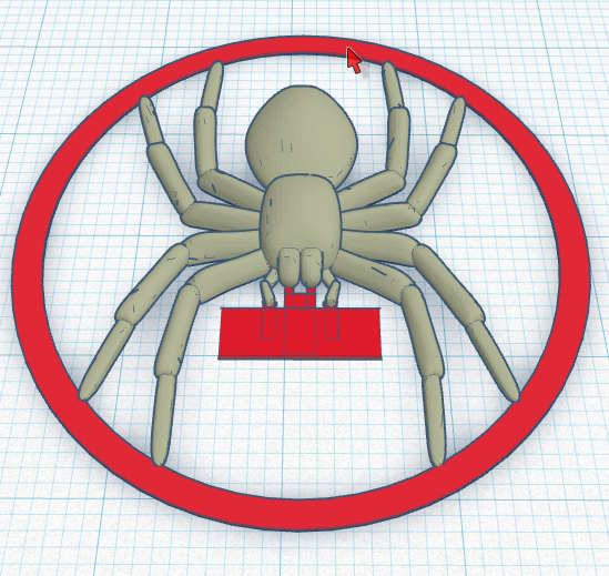 Black House Spider - easy-to-print version.
