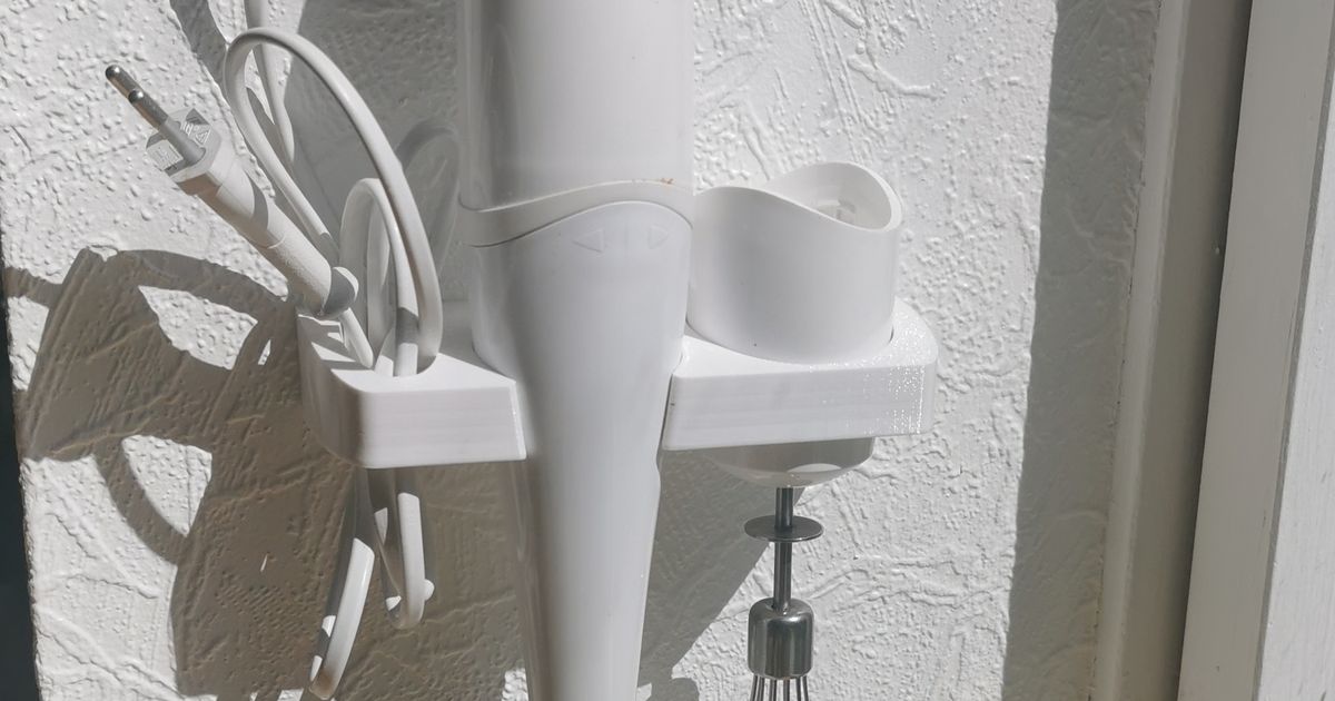 Braun type 4162 Hand Blender wall mount by Polarfar Download free STL