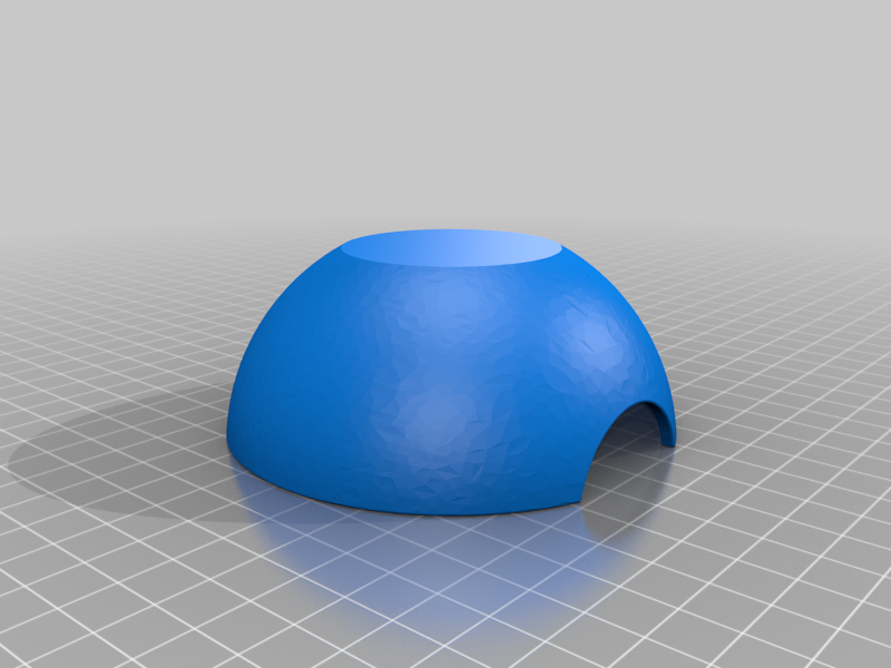 Miniatura 2 do modelo 3D Pokeball Shell Flat Bottom