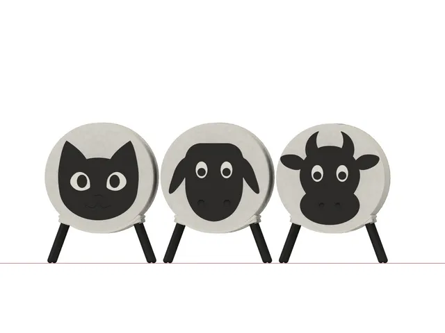 Toilet Paper Heads (cat, sheep, cow)