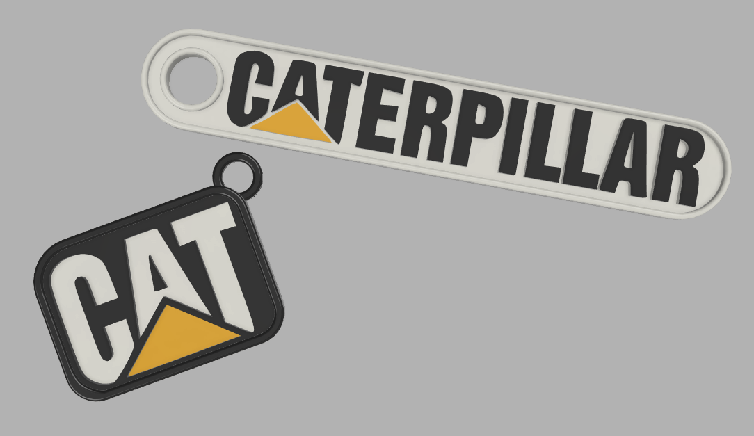 Caterpillar keychain