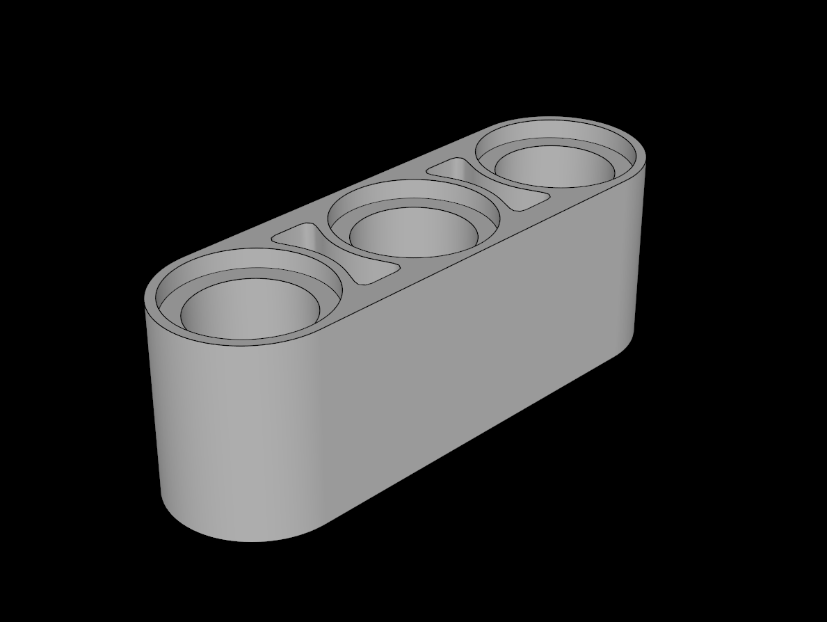 Lego Compatible (32523.dat) Technic Beam  3