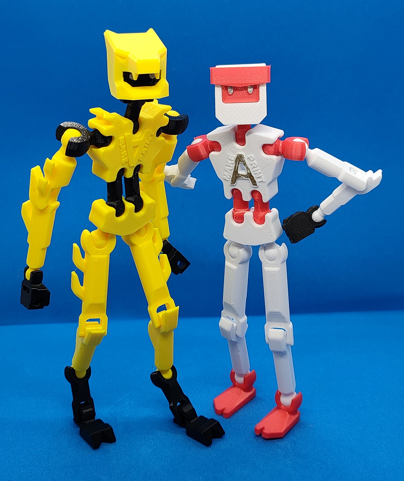 Easy to Print - Action Figure "Wolfbot" (Fully articulated, PLA Print ...