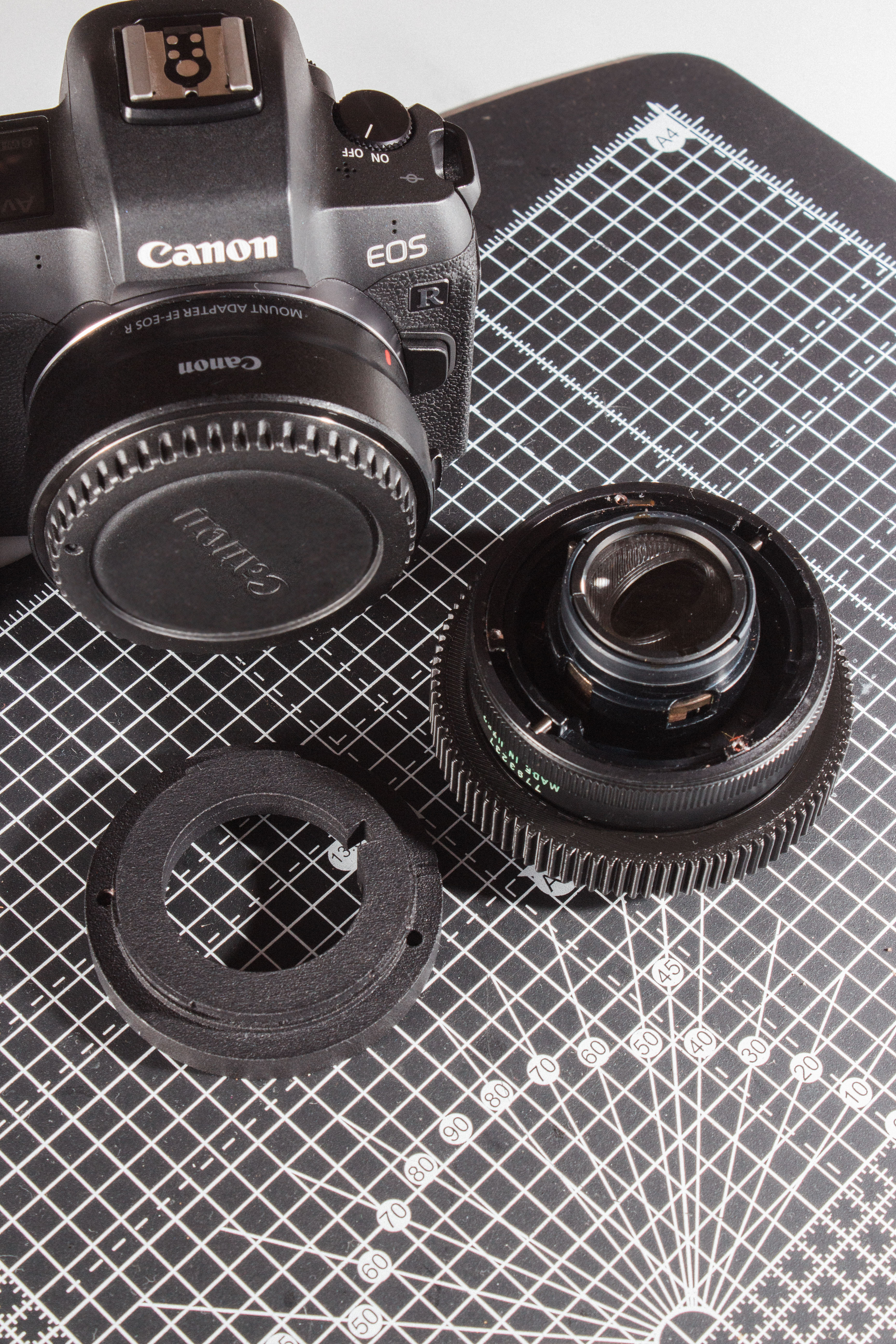 Helios 44M - M42 to Canon EF Adapter for Video Rig Secure Mounting DSLR Mirrorless