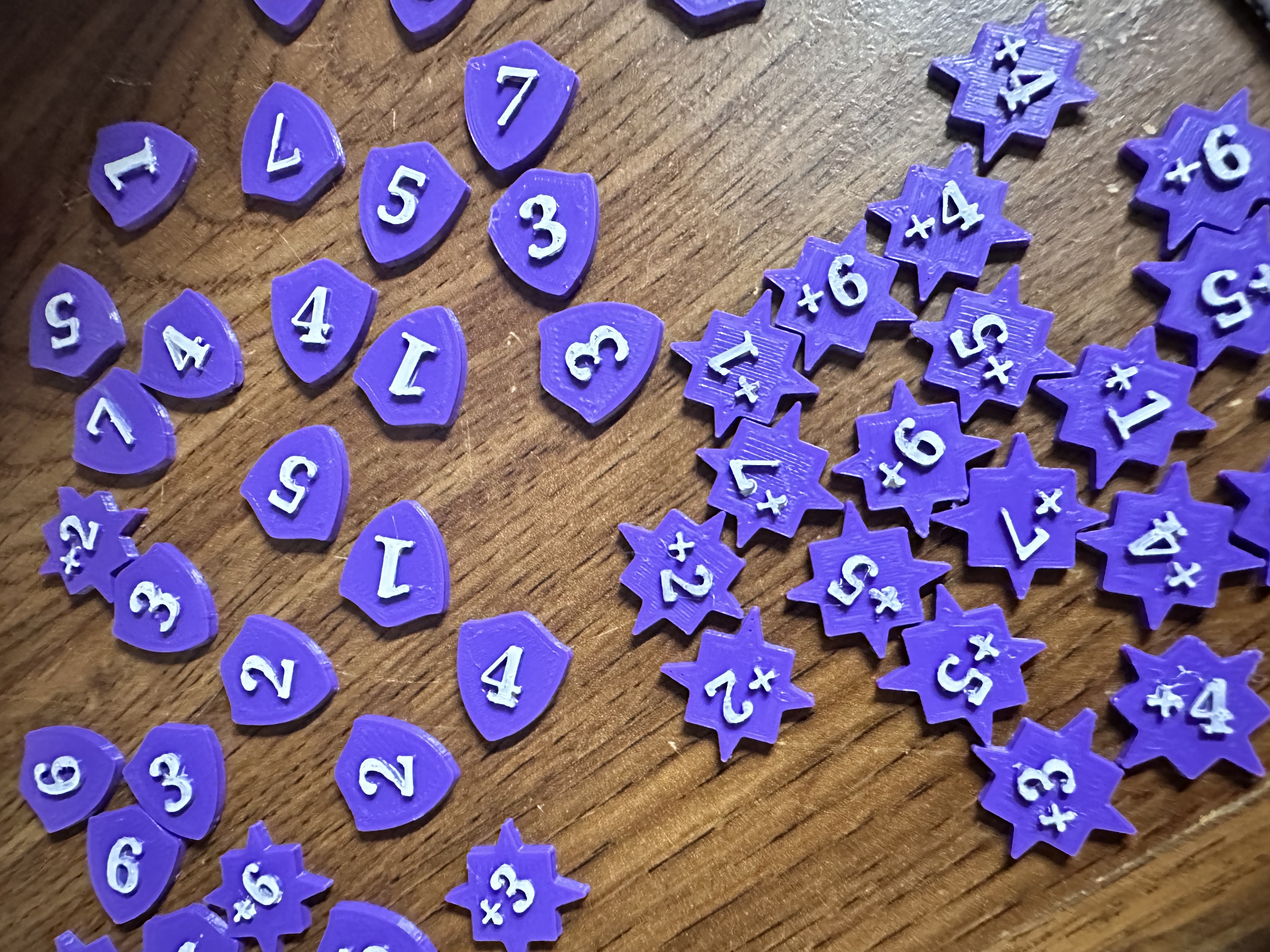 Game Tokens (Lorcana Health/Willpower and Strength)